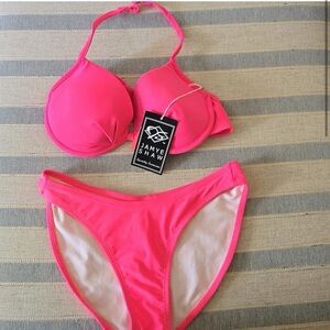 Jayme Shaw Pink Bikini Set